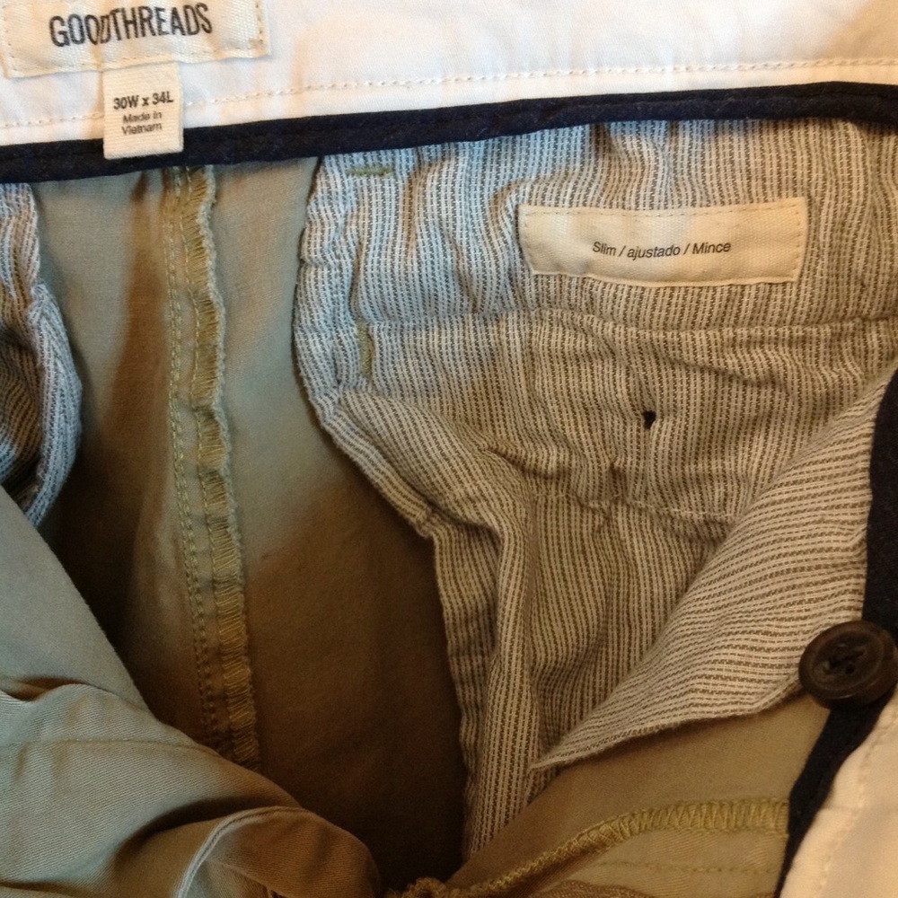 Skinny Tall Khakis 28x34. Just what you need for the lanky teen in your life.